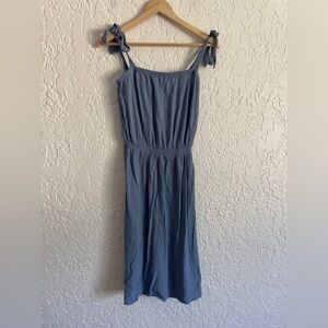 H&M Blue Shoulder Tie Sundress - 8